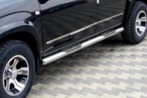 Toyota Rav 4 2006–2013 Sānu caurules standarta pamatnei (2 gab., nerūsējošais tērauds) foto 1