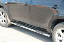Toyota Rav 4 2006–2013 Sānu caurules standarta pamatnei (2 gab., nerūsējošais tērauds) foto 3