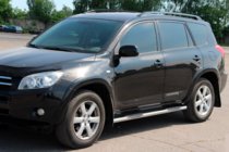 Toyota Rav 4 2006–2013 Sānu caurules standarta pamatnei (2 gab., nerūsējošais tērauds) foto 2