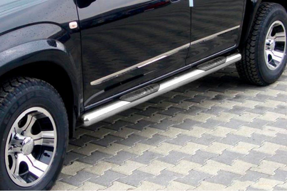 Toyota Rav 4 2006–2013 Sānu caurules standarta pamatnei (2 gab., nerūsējošais tērauds) Image