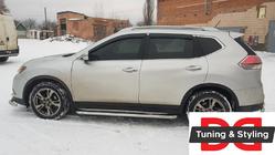Nissan X-trail T32/Rogue 2014–2021 Sānu sliekšņi Premium (2 gab., nerūs.) foto 1