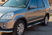 Honda CRV 2001–2006 Sānu aizsargcaurules (2 gab., nerūsējošais tērauds) foto 1