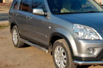 Honda CRV 2001–2006 Sānu aizsargcaurules (2 gab., nerūsējošais tērauds) foto 2