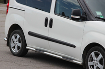 Opel Combo 2012–2018 Sānu aizsargcaurules (2 gab., nerūsējošais tērauds) 60 mm, īsā riteņu bāze foto 1