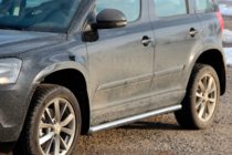 Skoda Yeti 2009–2017 Sānu aizsargcaurules (2 gab., nerūsējošais tērauds) foto 1