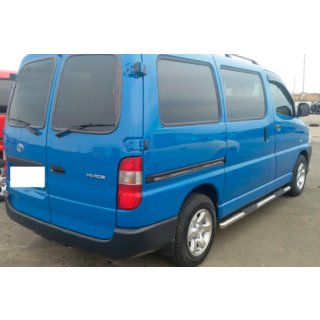 Sānu aizsargcaurules (2 gab., nerūsējošais tērauds) Toyota HiAce foto 2