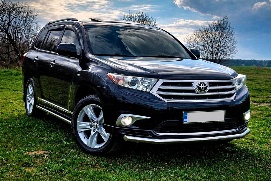 Toyota Highlander 2008–2013 Sānu aizsargcaurules (2 gab., nerūsējošais tērauds) Image