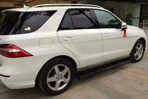 Mercedes GLE/ML class W166 2011–2018 Izbīdāmie sānu pakāpieni (2 gab., alumīnijs) foto 3