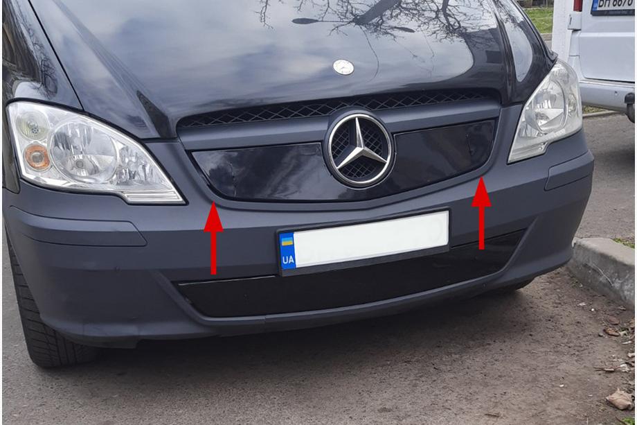 Mercedes Vito W639 2004–2014 Ziemas uzlika radiatora restei V1 (2010-2015) Matēta Image