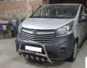 Opel Vivaro 2015–2019 Bullbārs WT003-4 (nerūsējošais tērauds) foto 2