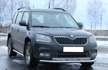 Skoda Yeti 2009–2017 Priekšējais ķengurtaisnis ST008 (nerūsējošais tērauds) foto 3