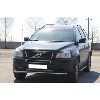 Priekšējais aizsargstienis ST008 (nerūsējošais tērauds) Volvo XC90 2002–2014 foto 4