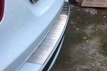 BMW X3 F25 2011–2018 Nerūsējošā tērauda aizmugurējā bampera uzlika OmsaLine (matēta) foto 3