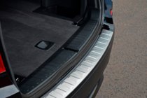 BMW X3 F25 2011–2018 Nerūsējošā tērauda aizmugurējā bampera uzlika OmsaLine (matēta) foto 9