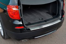 BMW X3 F25 2011–2018 Nerūsējošā tērauda aizmugurējā bampera uzlika OmsaLine (matēta) foto 2
