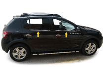 Dacia Sandero 2013–2020 Logu apdares līstes (nerūsējošais tērauds) Carmos - turku teras foto 1
