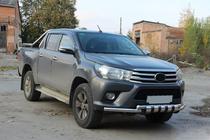 Toyota Hilux 2015– Priekšējais aizsargstienis F3-34 (nerūsējošais tērauds) foto 2