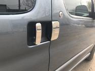 Citroen Berlingo 1996–2008 Durvju rokturu uzlikas (nerūsējošais tērauds) Divas priekšējās, viena bīdāmā foto 5