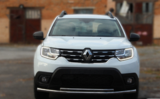 Dacia Duster 2008–2018 Priekšējais aizsargstienis ST014 (nerūsējošais tērauds) foto 1