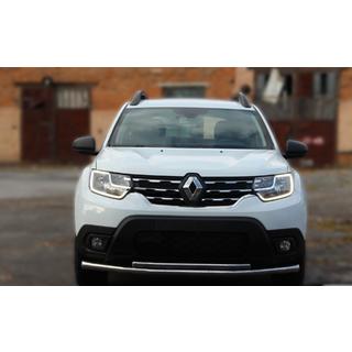 Priekšējais aizsargstienis ST014 (nerūsējošais tērauds) Dacia Duster 2008–2018 foto 1