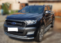 Ford Ranger 2011–2022 Priekšējais aizsargstienis ST014 (nerūsējošais tērauds) Ø60/60 mm foto 1