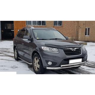 Priekšējais aizsargstienis ST014 (nerūsējošais tērauds) Hyundai Santa Fe 2 2006–2012 foto 3