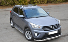 Hyundai Creta 2014–2020 Priekšējais aizsargstienis ST014 (nerūsējošais tērauds) foto 1
