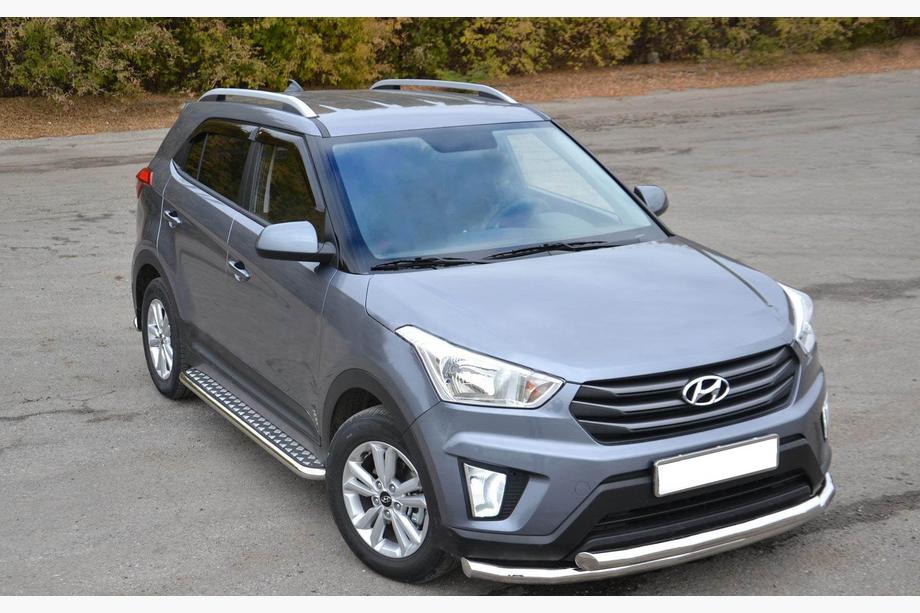 Hyundai Creta 2014–2020 Priekšējais aizsargstienis ST014 (nerūsējošais tērauds) Image