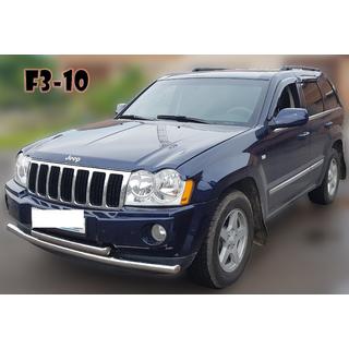 Priekšējais aizsargstienis ST014 (nerūsējošais tērauds) Jeep Grand Cherokee WK 2004–2010 foto 4