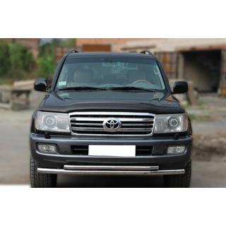 Priekšējais aizsargstienis ST014 (nerūsējošais tērauds) Toyota Land Cruiser 100 1998–2007 foto 1