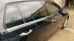 Volkswagen Golf 7/E-Golf 2012–2020 Apakšējie logu moldingi HB (4 gab., nerūsējošais tērauds) foto 4