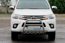 Toyota Hilux 2015– Priekšējais aizsargstienis (kengurins) QT006 (nerūsējošais tērauds) foto 1