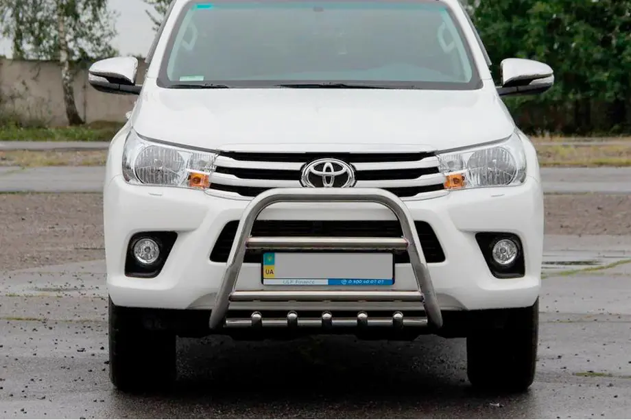 Toyota Hilux 2015– Priekšējais aizsargstienis (kengurins) QT006 (nerūsējošais tērauds) Image