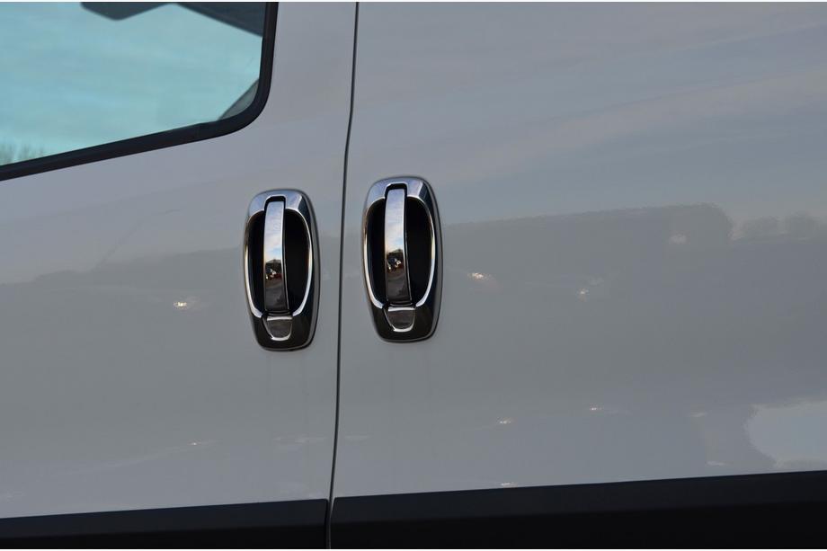 Opel Combo 2012–2018 Durvju rokturu uzlikas un apmales (8 gab., nerūsējošais tērauds) OmsaLine – itāļu nerūsējošais tērauds Image