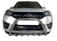 Chery Tiggo 3 2005– Priekšējais bullbar WT003 (nerūsējošais tērauds) foto 1