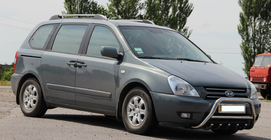 Kia Carnival 2002–2013 Priekšējais bullbar WT003 (nerūsējošais tērauds) foto 2