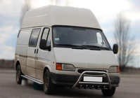 Ford Transit 1991–2000 Priekšējais bullbar WT003 (nerūsējošais tērauds) foto 1