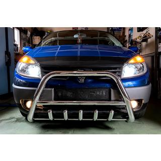 Priekšējais bullbar WT003 (nerūsējošais tērauds) foto 2