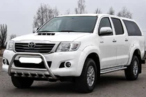 Toyota Hilux 2006–2015 Priekšējais bullbar WT003 (nerūsējošais tērauds) foto 2