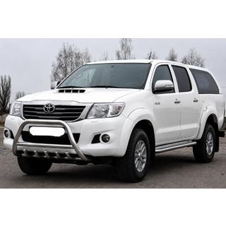Priekšējais bullbar WT003 (nerūsējošais tērauds) Toyota Hilux 2006–2015 foto 2