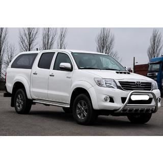 Priekšējais bullbar WT003 (nerūsējošais tērauds) Toyota Hilux 2006–2015 foto 3