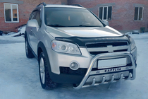 Chevrolet Captiva 2006–2019 Priekšējais aizsargstienis (bull bar) WT004 (nerūsējošais tērauds) foto 2