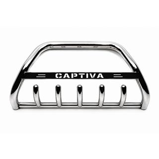 Priekšējais aizsargstienis (bull bar) WT004 (nerūsējošais tērauds) Chevrolet Captiva 2006–2019 foto 3