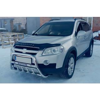 Priekšējais aizsargstienis (bull bar) WT004 (nerūsējošais tērauds) Chevrolet Captiva 2006–2019 foto 1