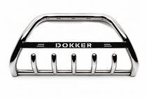Dacia Dokker 2013–2022 Priekšējais aizsargstienis (bull bar) WT004 (nerūsējošais tērauds) foto 1