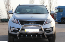 Kia Sportage 2010–2015 Priekšējais aizsargstienis (bull bar) WT004 (nerūsējošais tērauds) foto 1