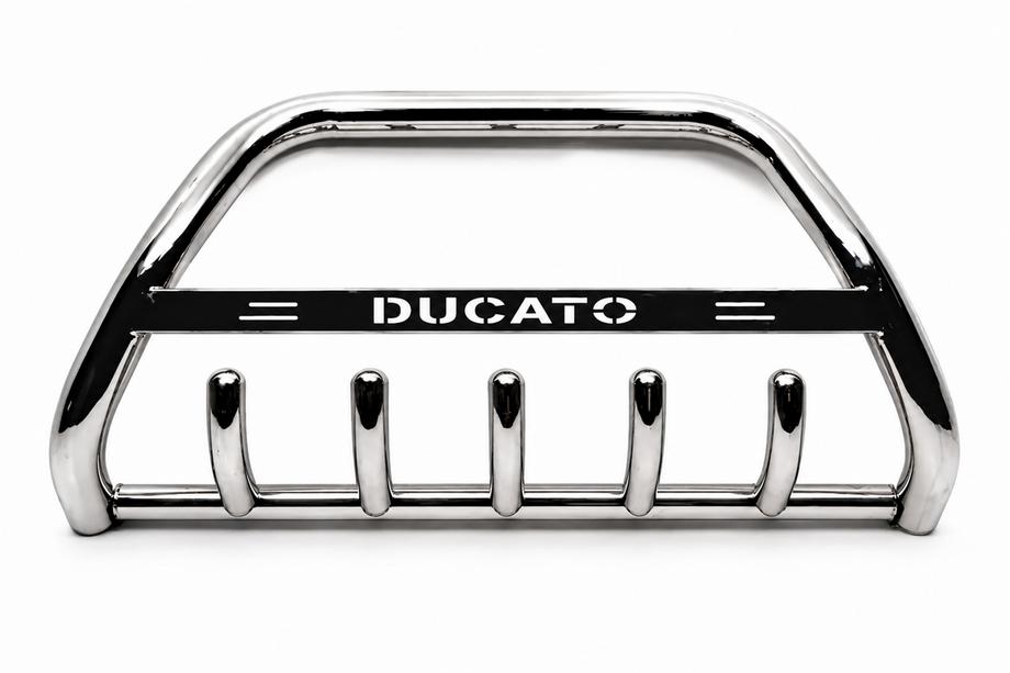 Fiat Ducato 1995–2006 Priekšējais aizsargstienis (bull bar) WT004 (nerūsējošais tērauds) Image