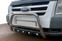 Ford Transit 2000–2014 Priekšējais aizsargstienis (bull bar) WT004 (nerūsējošais tērauds) foto 1