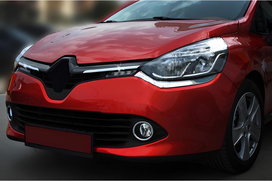 Renault Clio IV 2012–2019 OmsaLine radiatora režģa uzlikas (2 gab., nerūsējošais tērauds) Image
