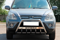 Honda CRV 2001–2006 Priekšējais aizsargstienis (bull bar) WT004 (nerūsējošais tērauds) foto 2